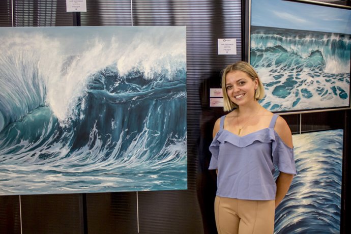 Exposition artistique peintures et photographies sur l'océan O'Dyssey - La journée des océans est une journée de sensibilisation sur la préservation du milieu marin créé par Free Spirit